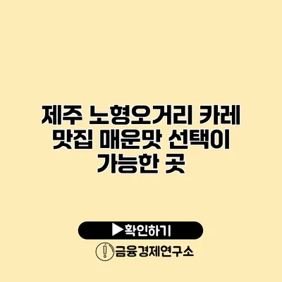 제주 노형오거리 카레 맛집 매운맛 선택이 가능한 곳